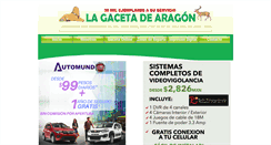 Desktop Screenshot of lagacetadearagon.com